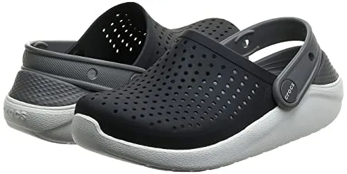 Crocs Kids' LiteRide Clog, Black/White