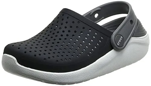 Crocs Kids' LiteRide Clog, Black/White