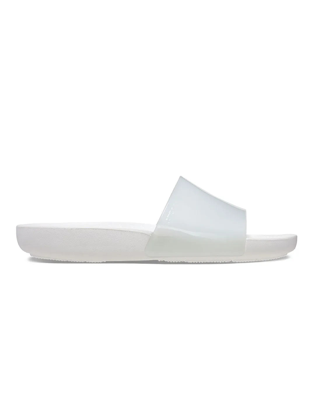 Crocs White Women Splash Glossy Slides