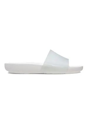 Crocs White Women Splash Glossy Slides