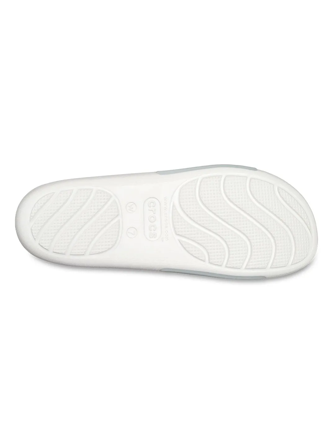 Crocs White Women Splash Glossy Slides