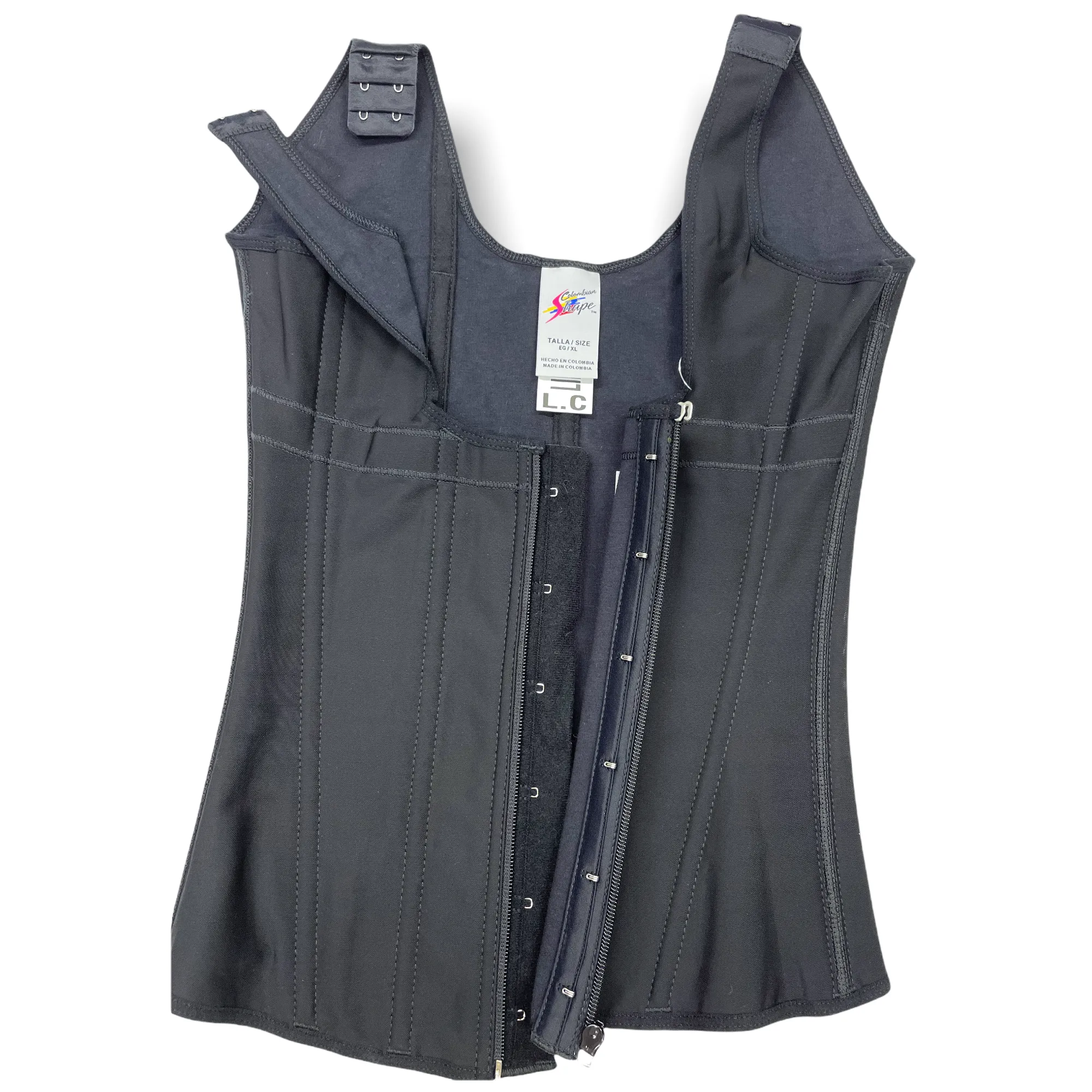CS636 POWERNET-SUPER COMPRESSION VEST FRON ZIPPER AND HOOKS