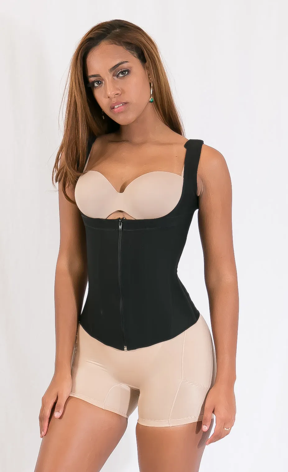 CS636 POWERNET-SUPER COMPRESSION VEST FRON ZIPPER AND HOOKS