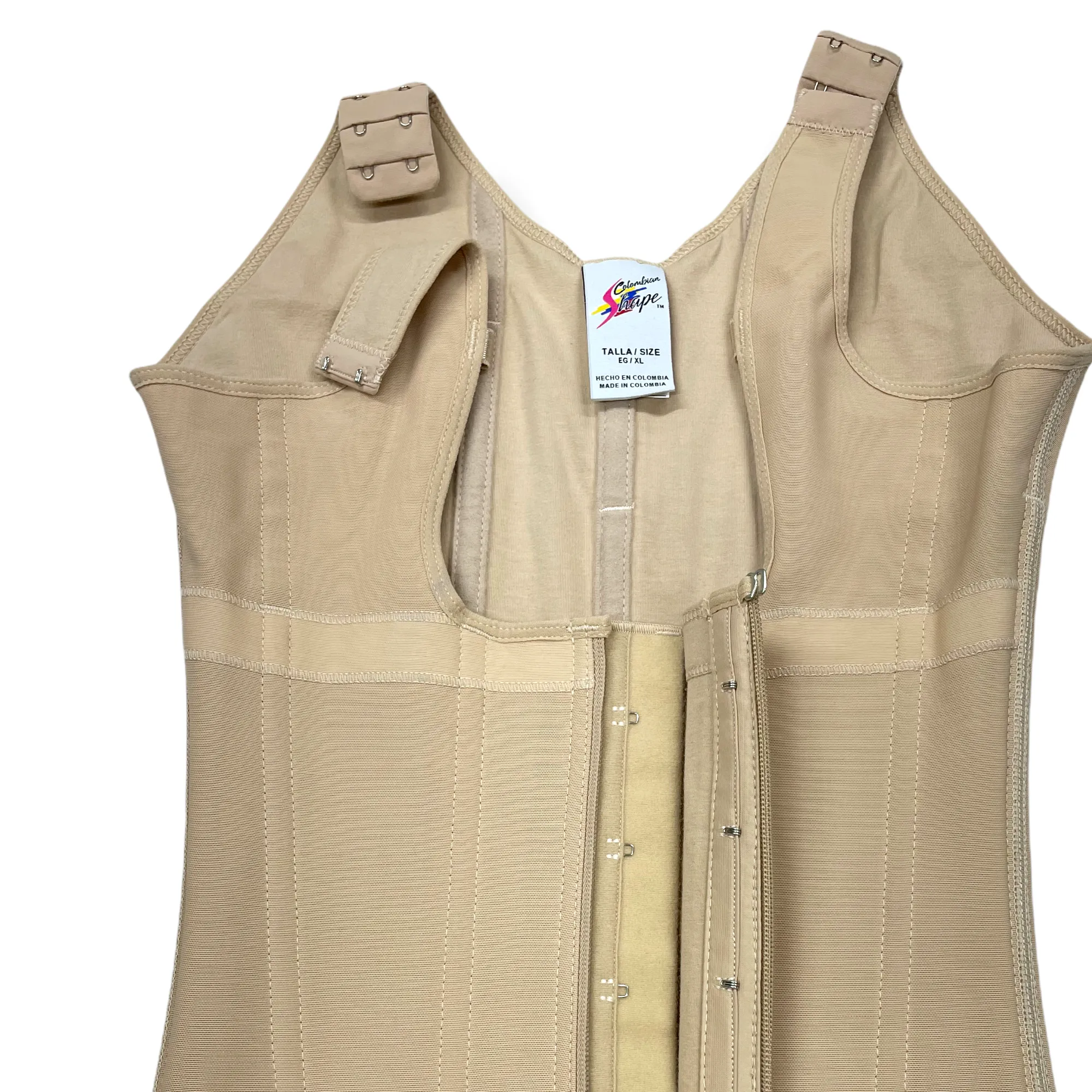 CS636 POWERNET-SUPER COMPRESSION VEST FRON ZIPPER AND HOOKS