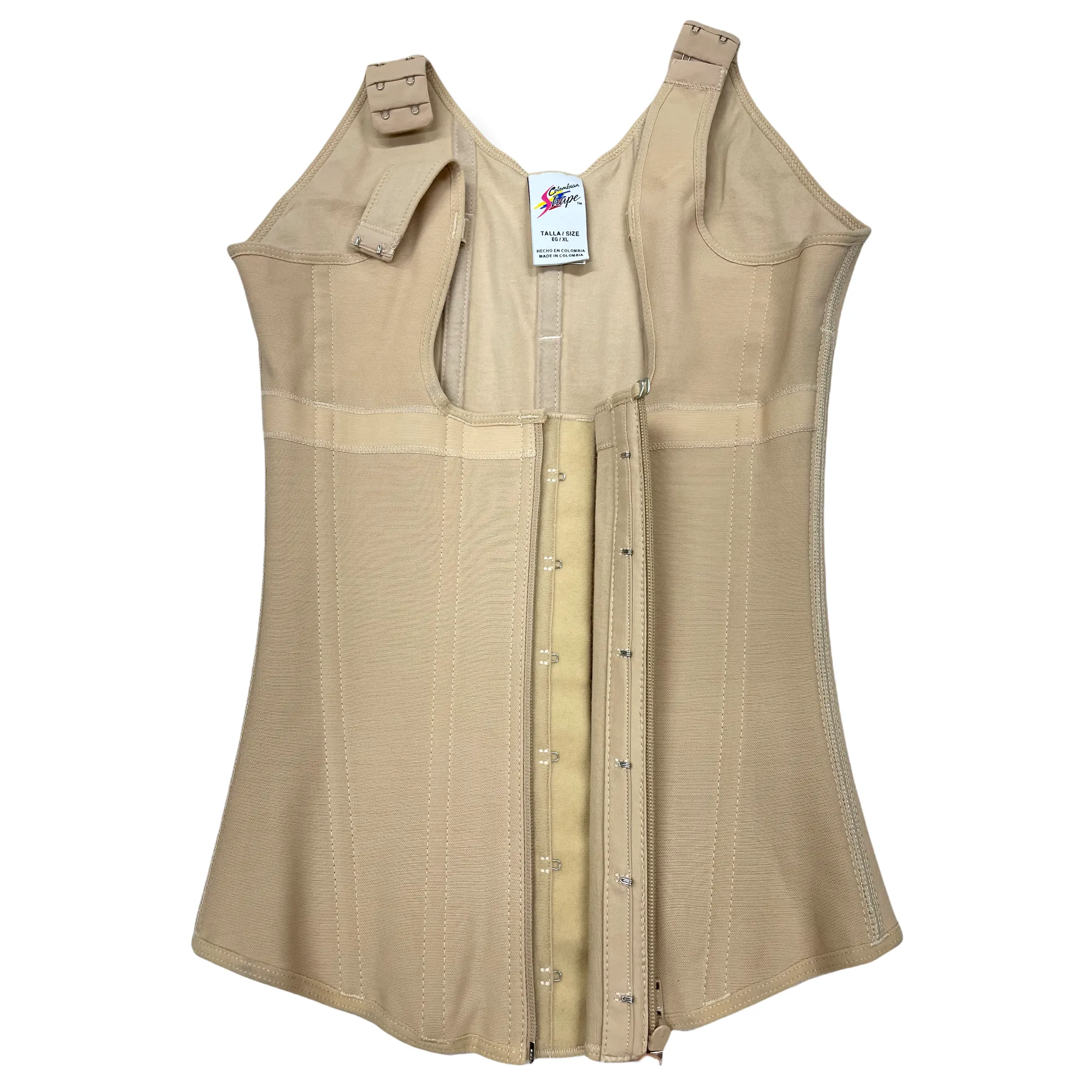 CS636 POWERNET-SUPER COMPRESSION VEST FRON ZIPPER AND HOOKS