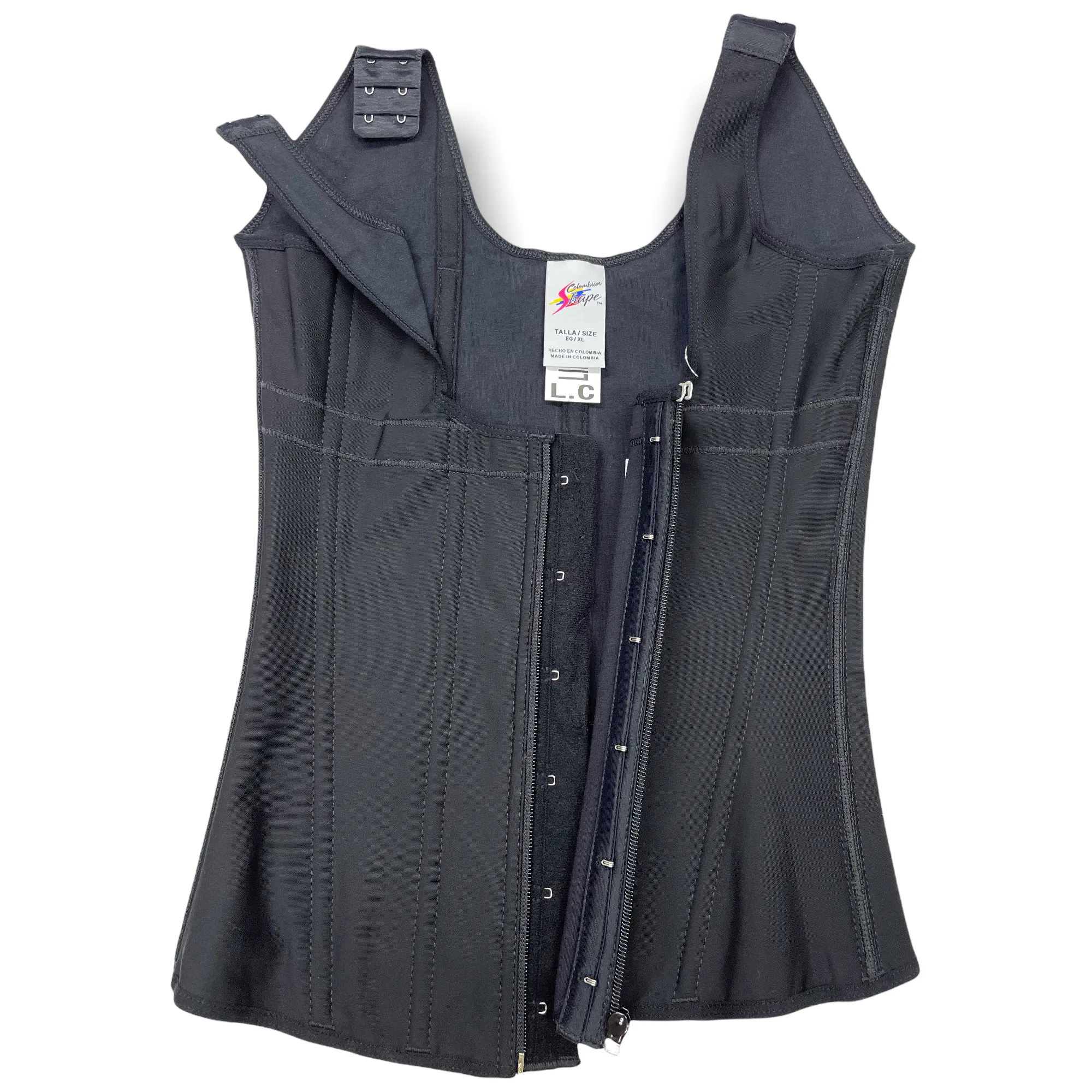 CS636 POWERNET-SUPER COMPRESSION VEST FRON ZIPPER AND HOOKS