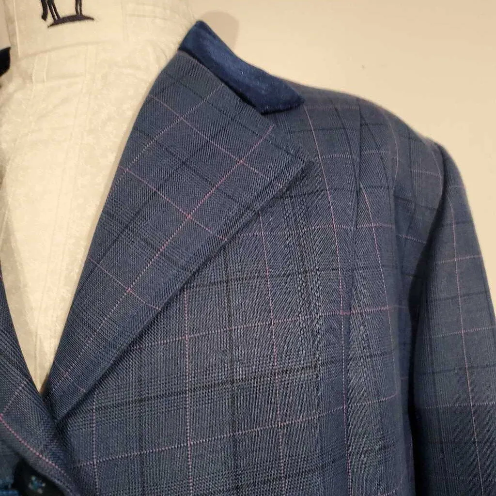 Custom Blue w/ Velvet Collar Hunt Coat