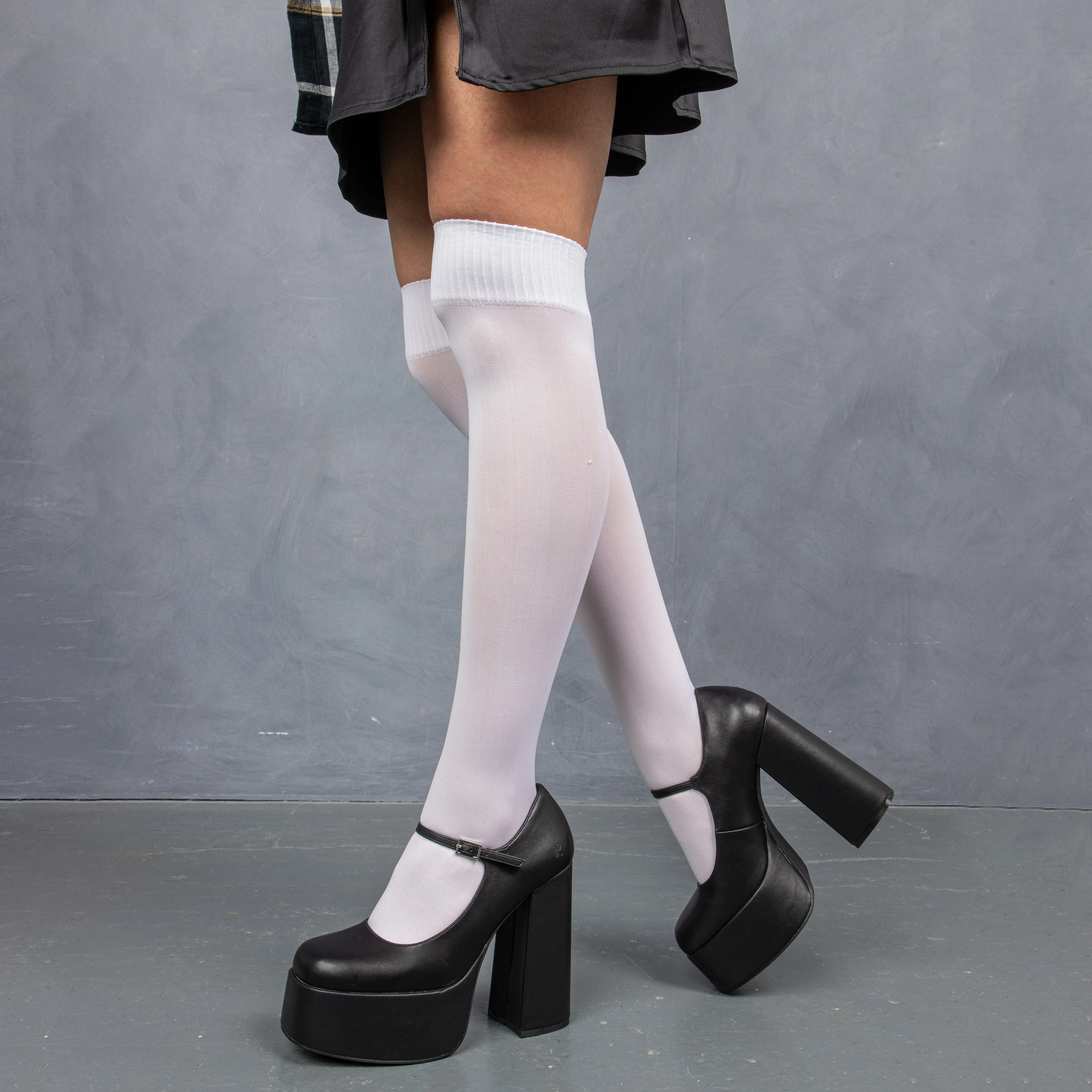 Darkbloom Black Platform Heels-Size 6-Clearance