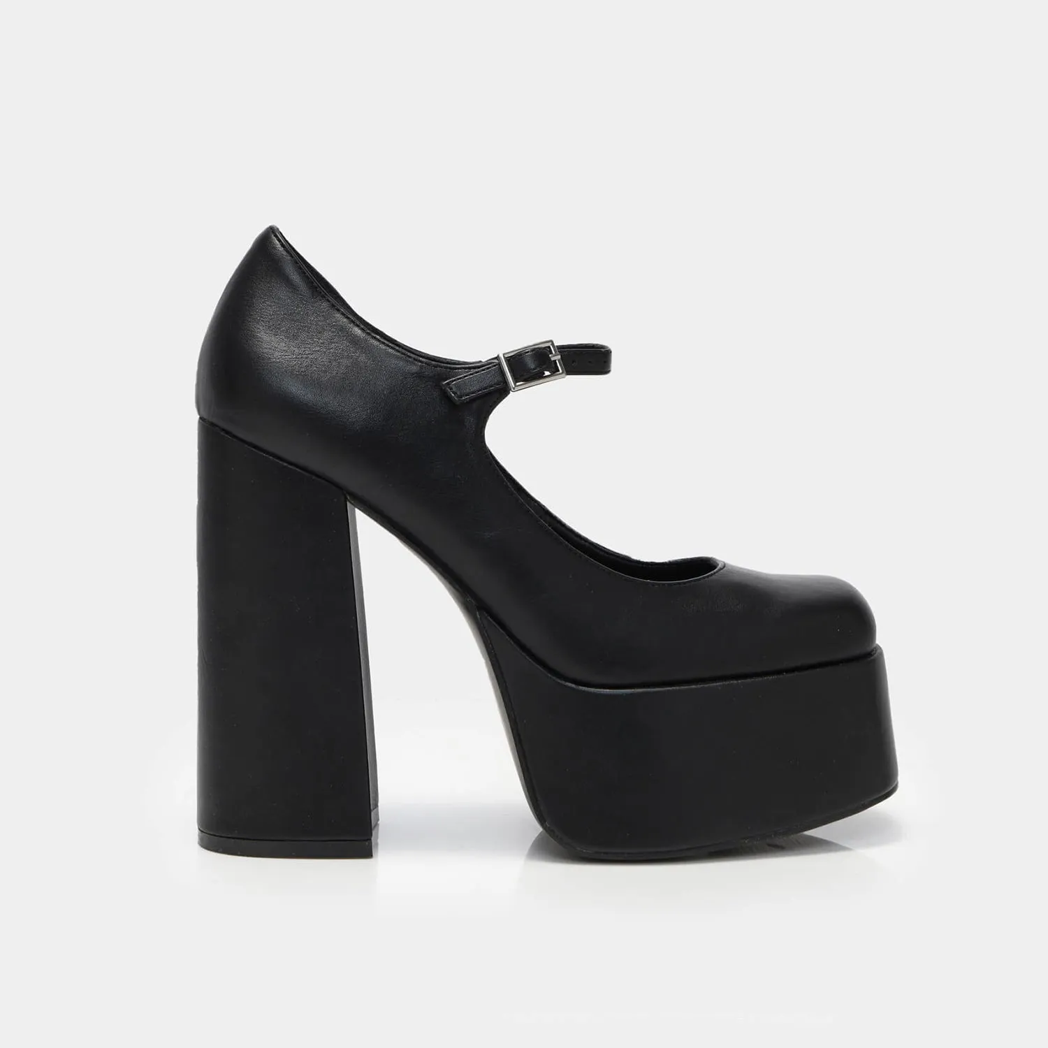 Darkbloom Black Platform Heels-Size 6-Clearance