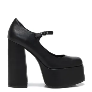 Darkbloom Black Platform Heels-Size 6-Clearance
