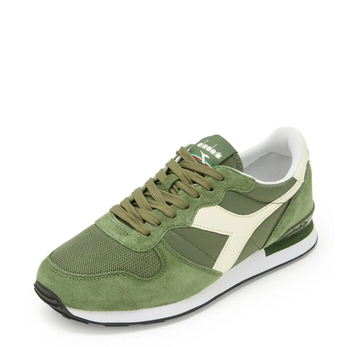 Diadora Men's Camaro Trainers Olivine / Whisper White