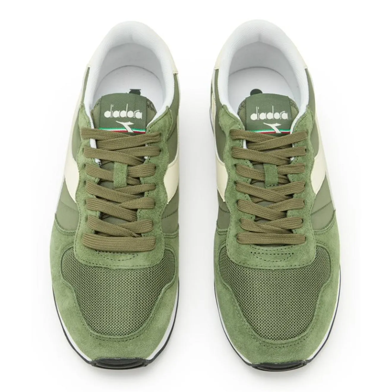 Diadora Men's Camaro Trainers Olivine / Whisper White