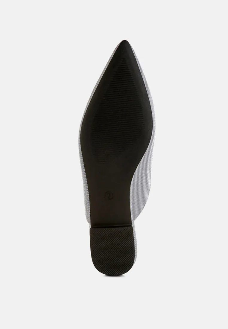 Diamante Strap Glitter Mules By MODE