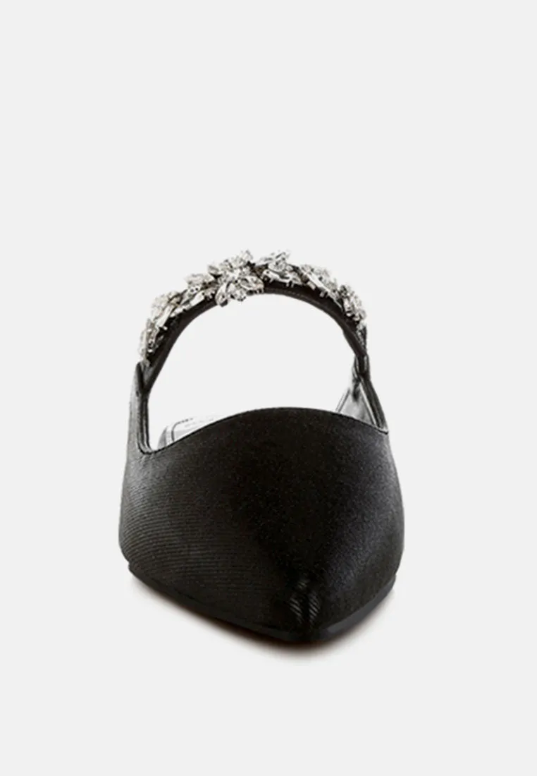 Diamante Strap Glitter Mules By MODE
