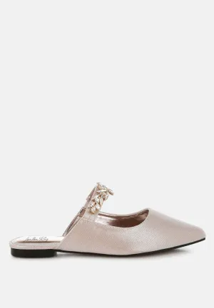 Diamante Strap Glitter Mules By MODE