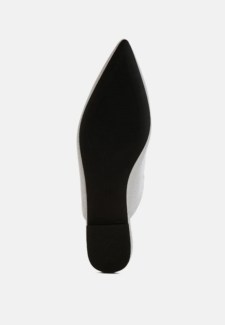 Diamante Strap Glitter Mules By MODE