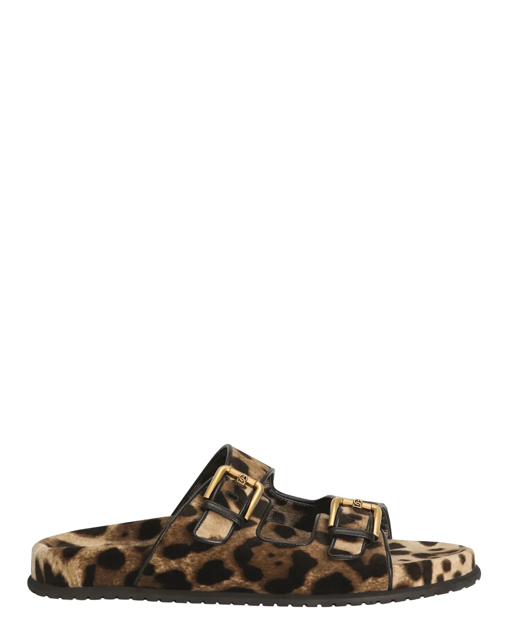 Double Buckle Slide in Leopard