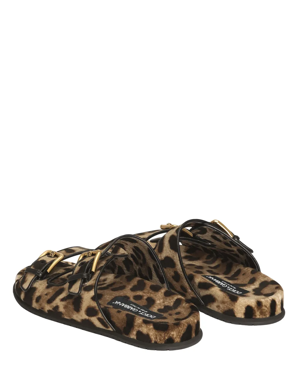 Double Buckle Slide in Leopard