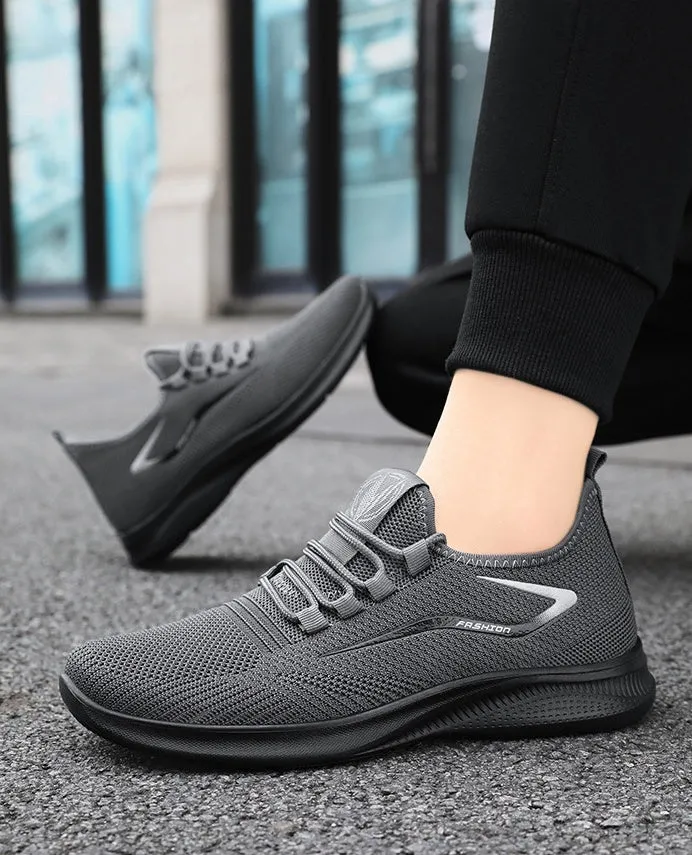 Durable Breathable Sporty Non-slip Running Sneakers