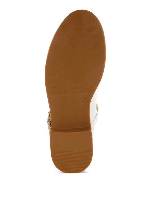 Ejeta  Faux Leather Mary Jane Shoes