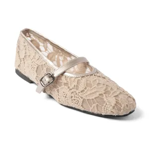 ELANTE MARY JANE BALLET BEIGE