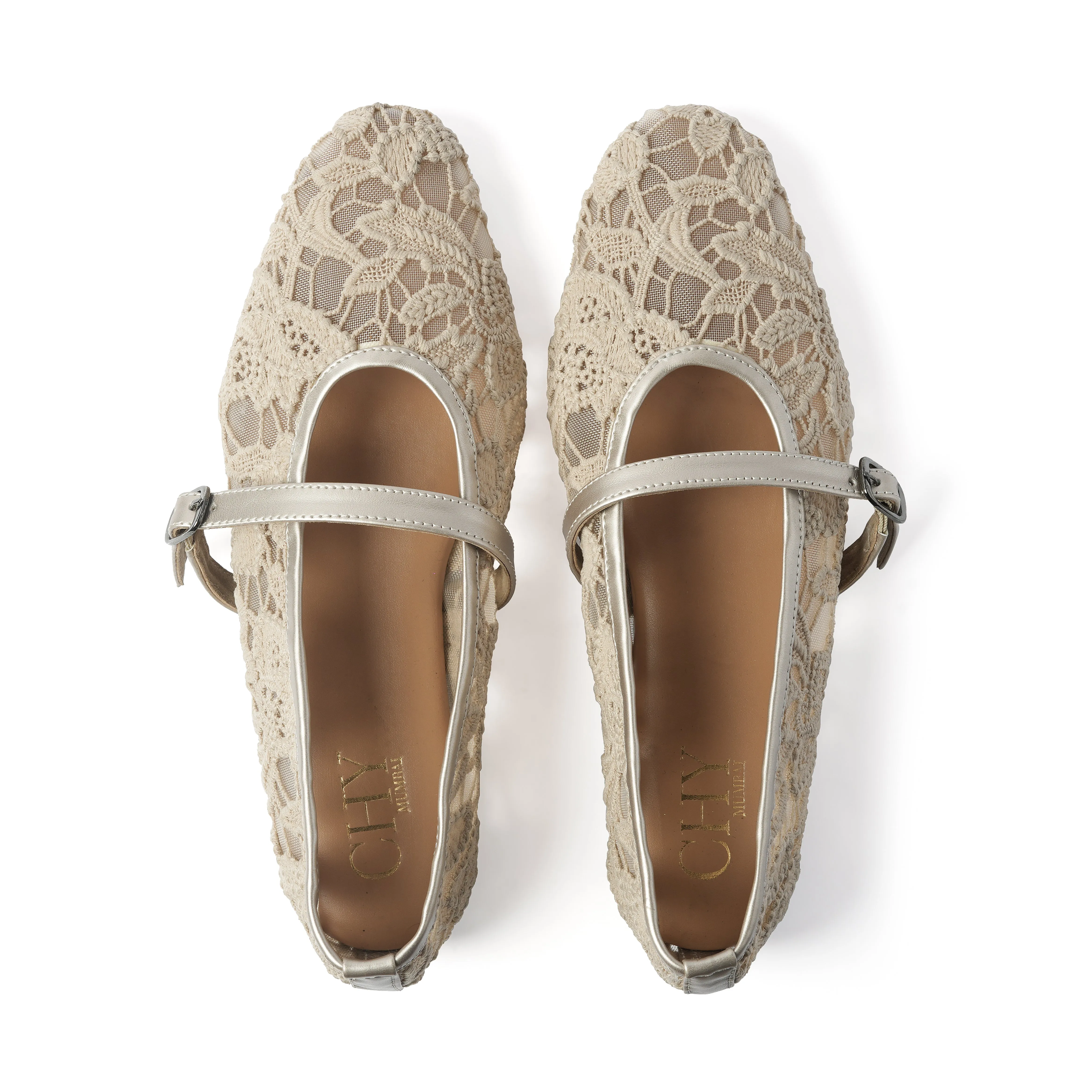 ELANTE MARY JANE BALLET BEIGE