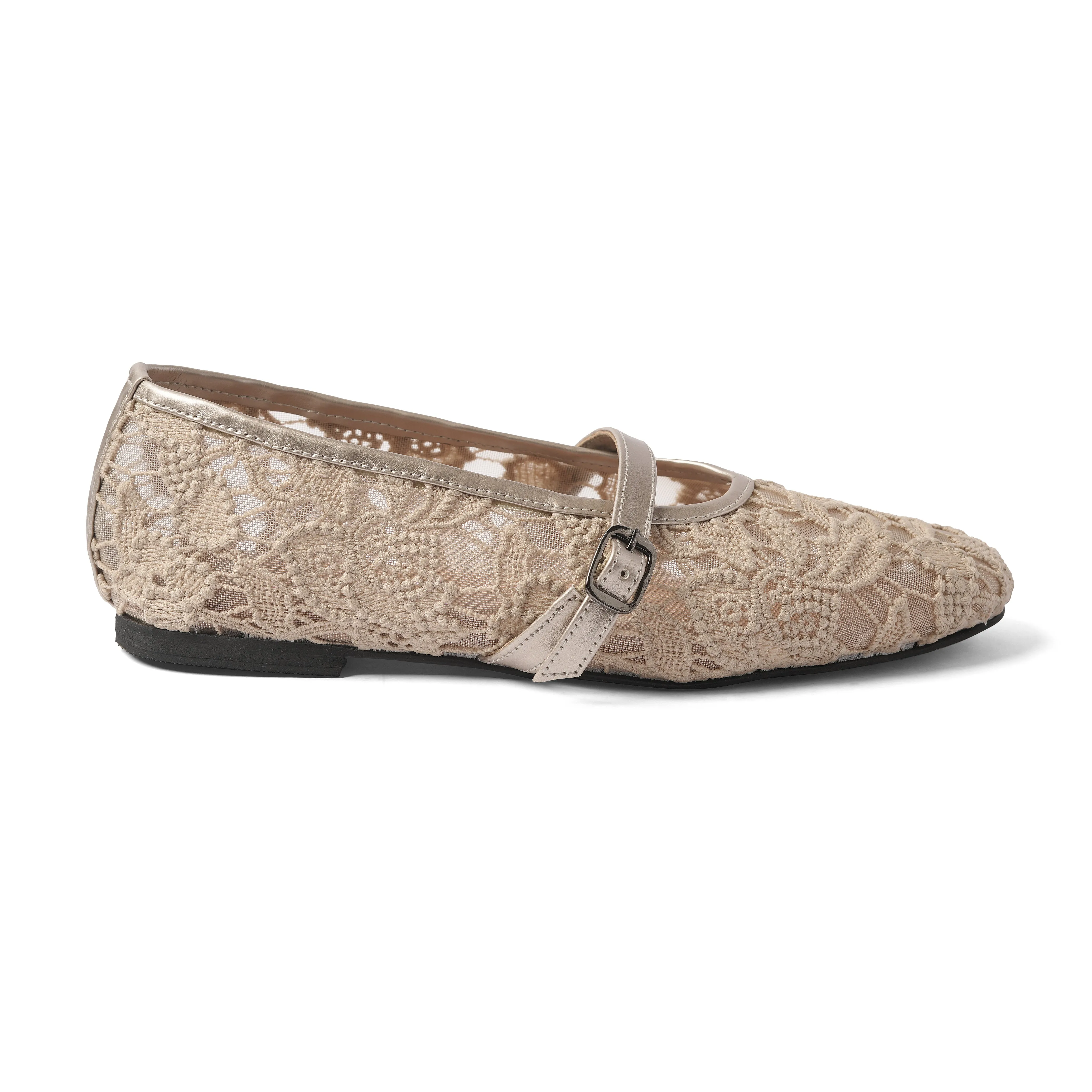 ELANTE MARY JANE BALLET BEIGE