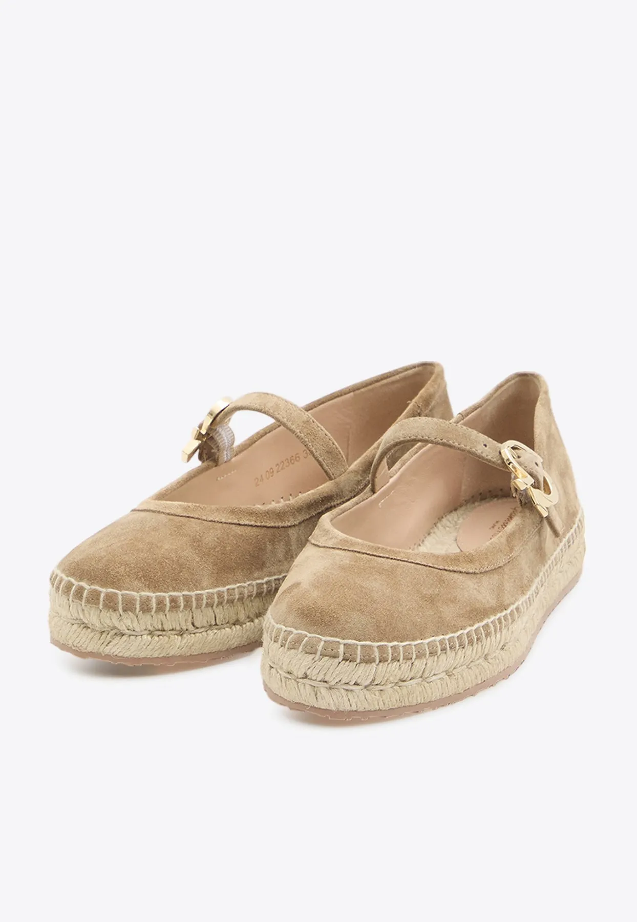 Elda Mary-Jane Suede Espadrilles