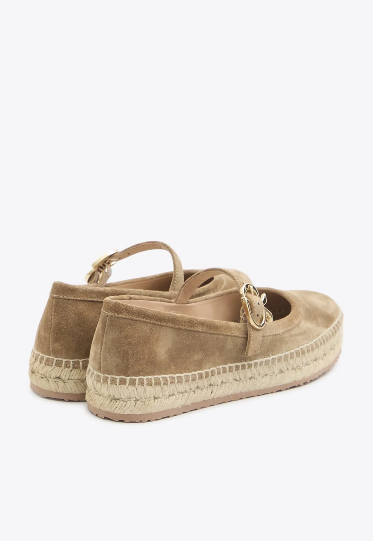 Elda Mary-Jane Suede Espadrilles