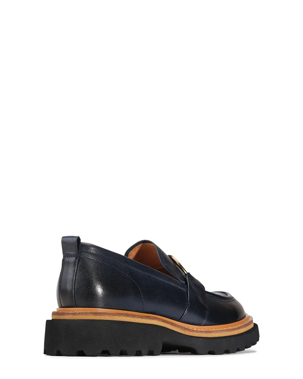 EOS Abbi Navy Leather Loafer