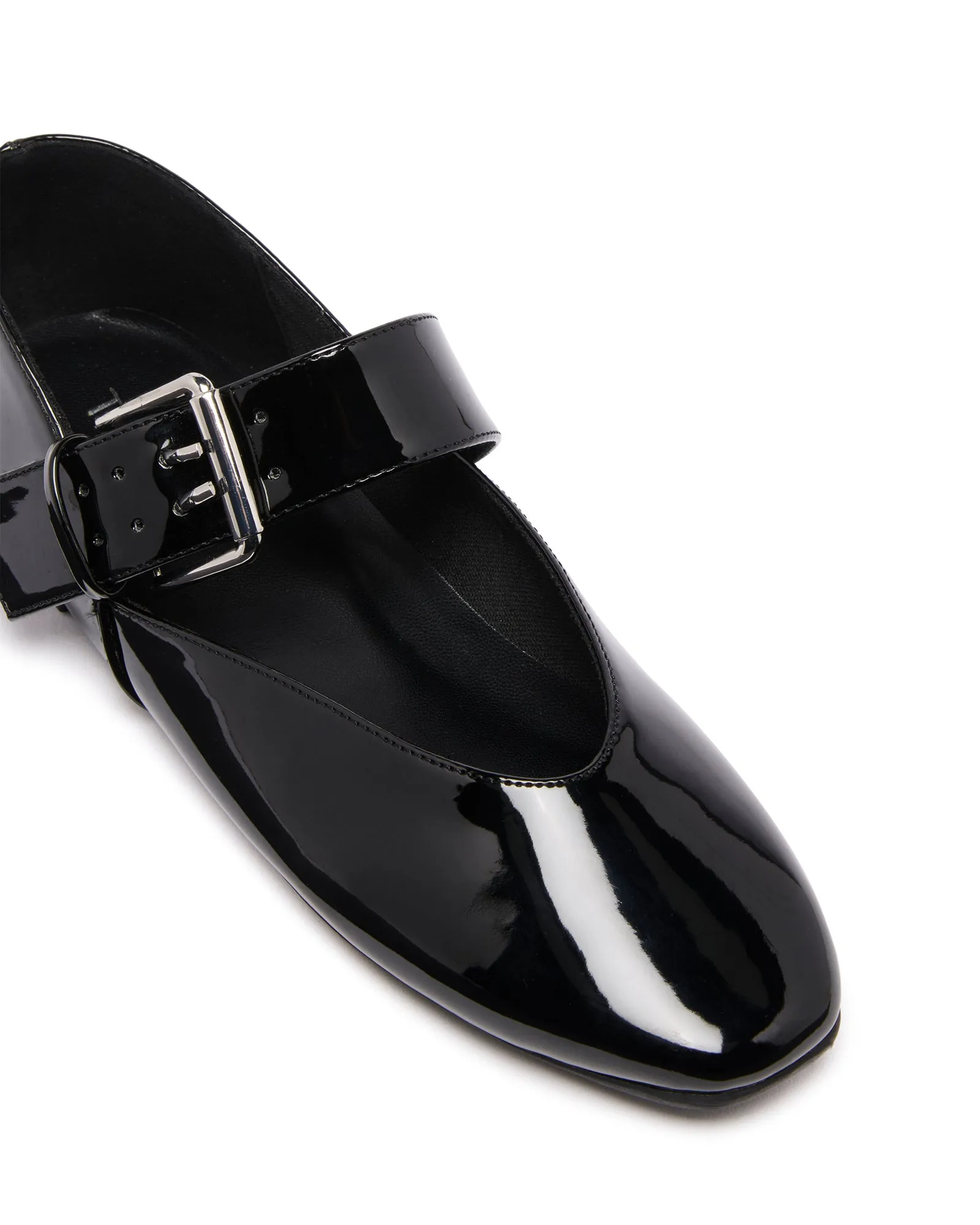 Erinn Ballet Flat Black Patent