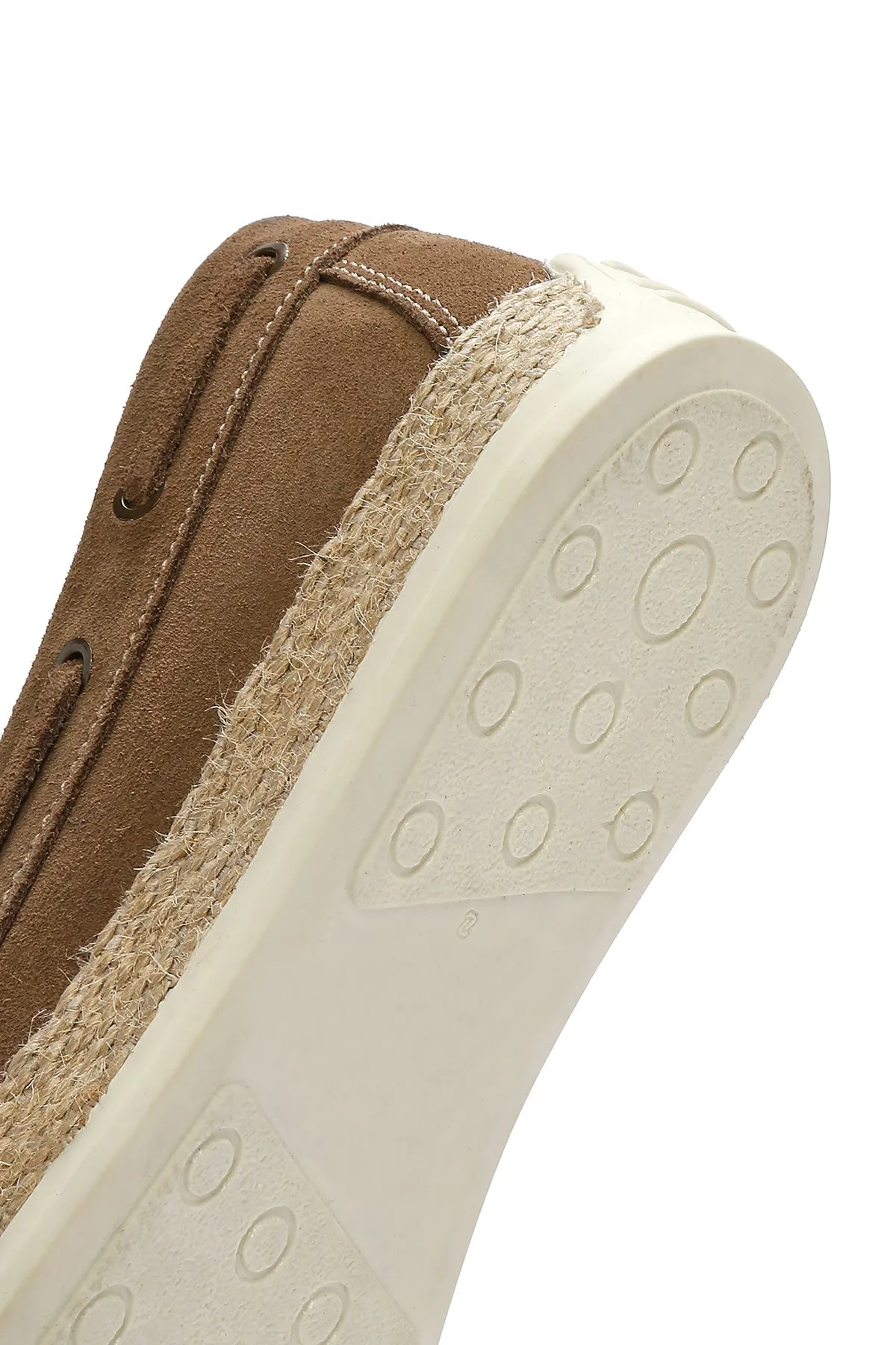 Erkek Bej Süet Deri Casual Loafer