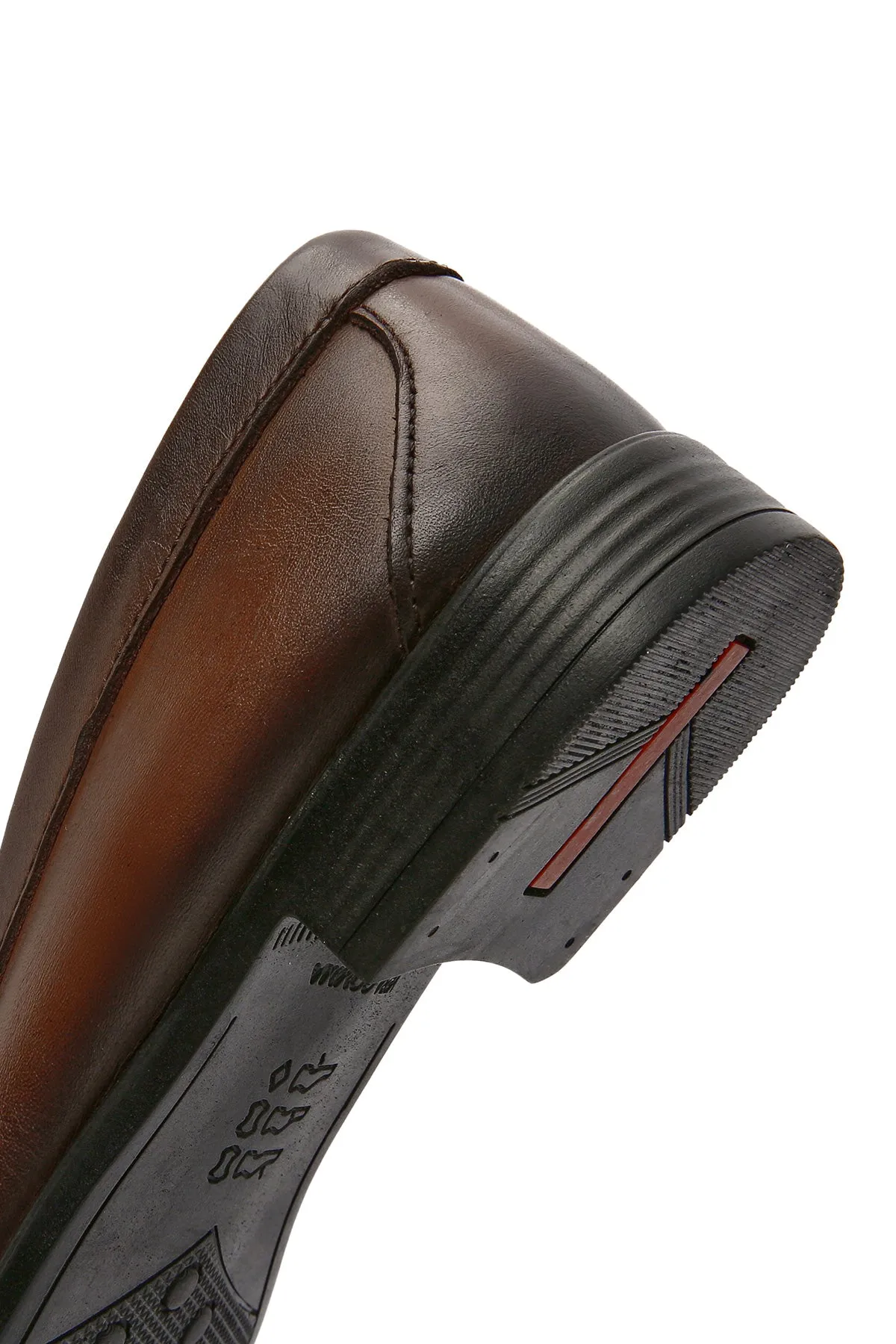 Erkek Kahverengi Deri Casual Loafer
