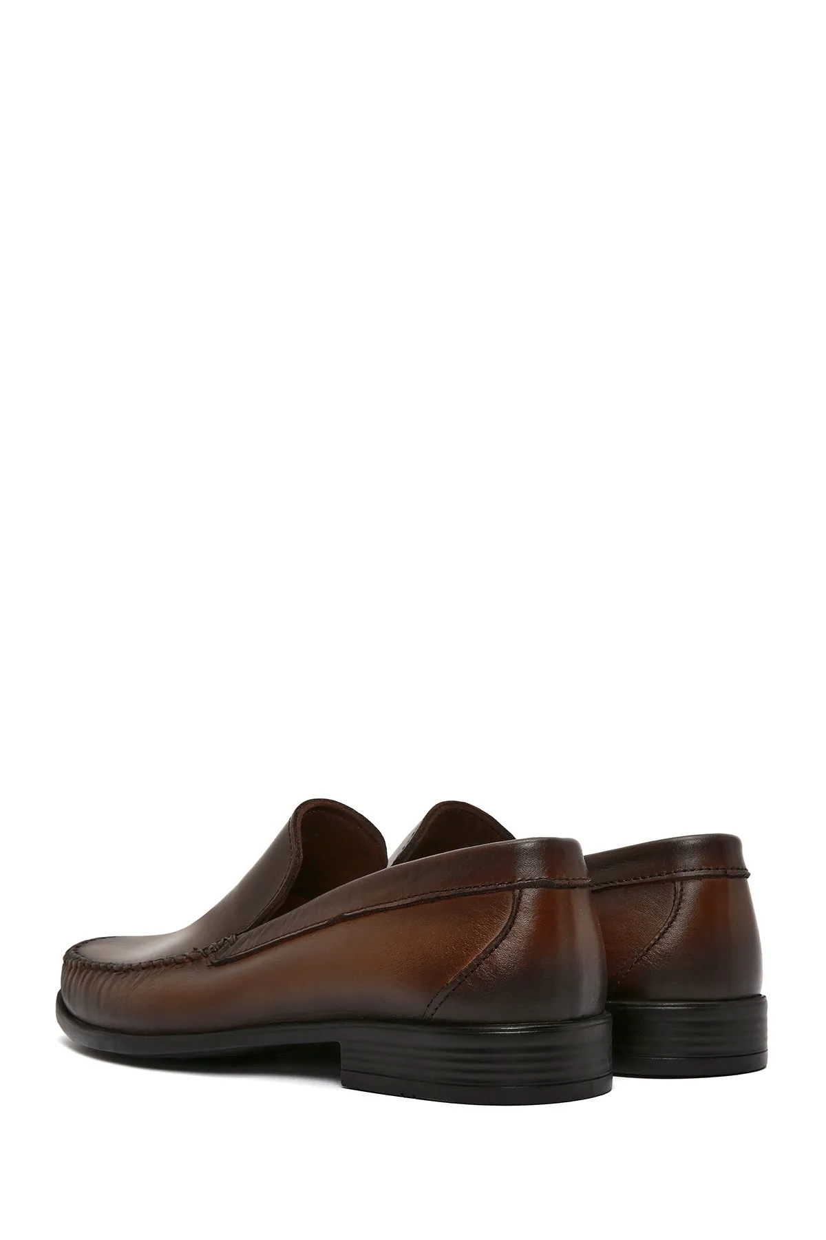 Erkek Kahverengi Deri Casual Loafer