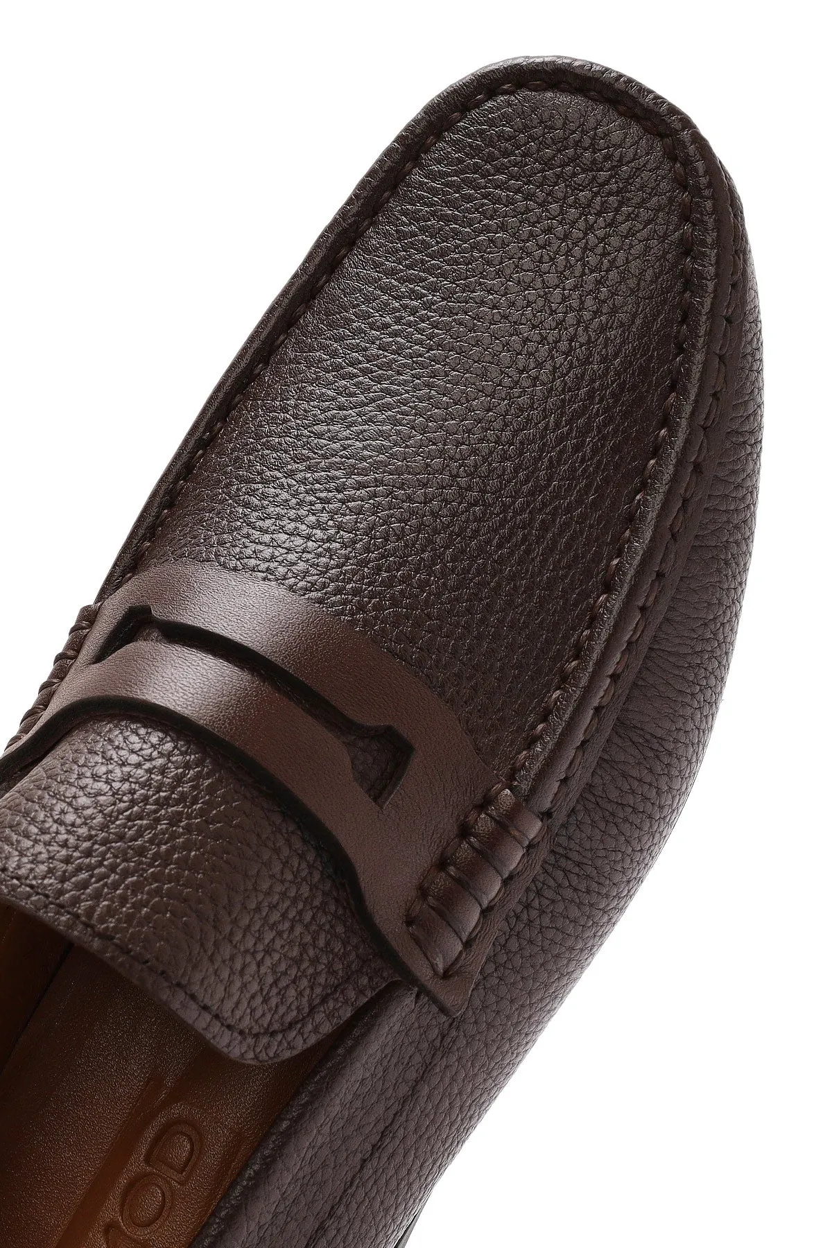 Erkek Kahverengi Deri Casual Loafer