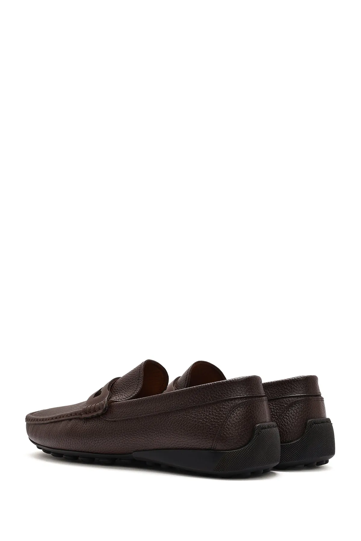 Erkek Kahverengi Deri Casual Loafer