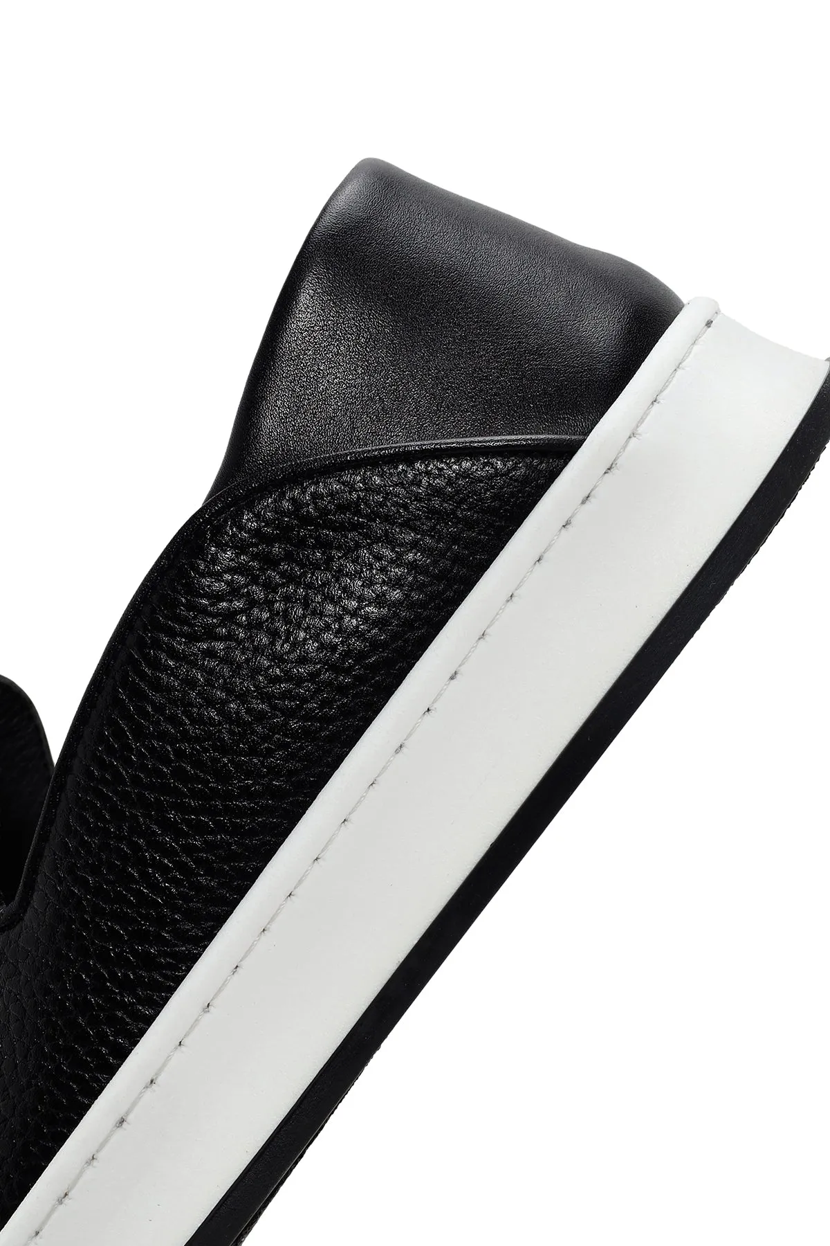 Erkek Siyah Deri Casual Loafer