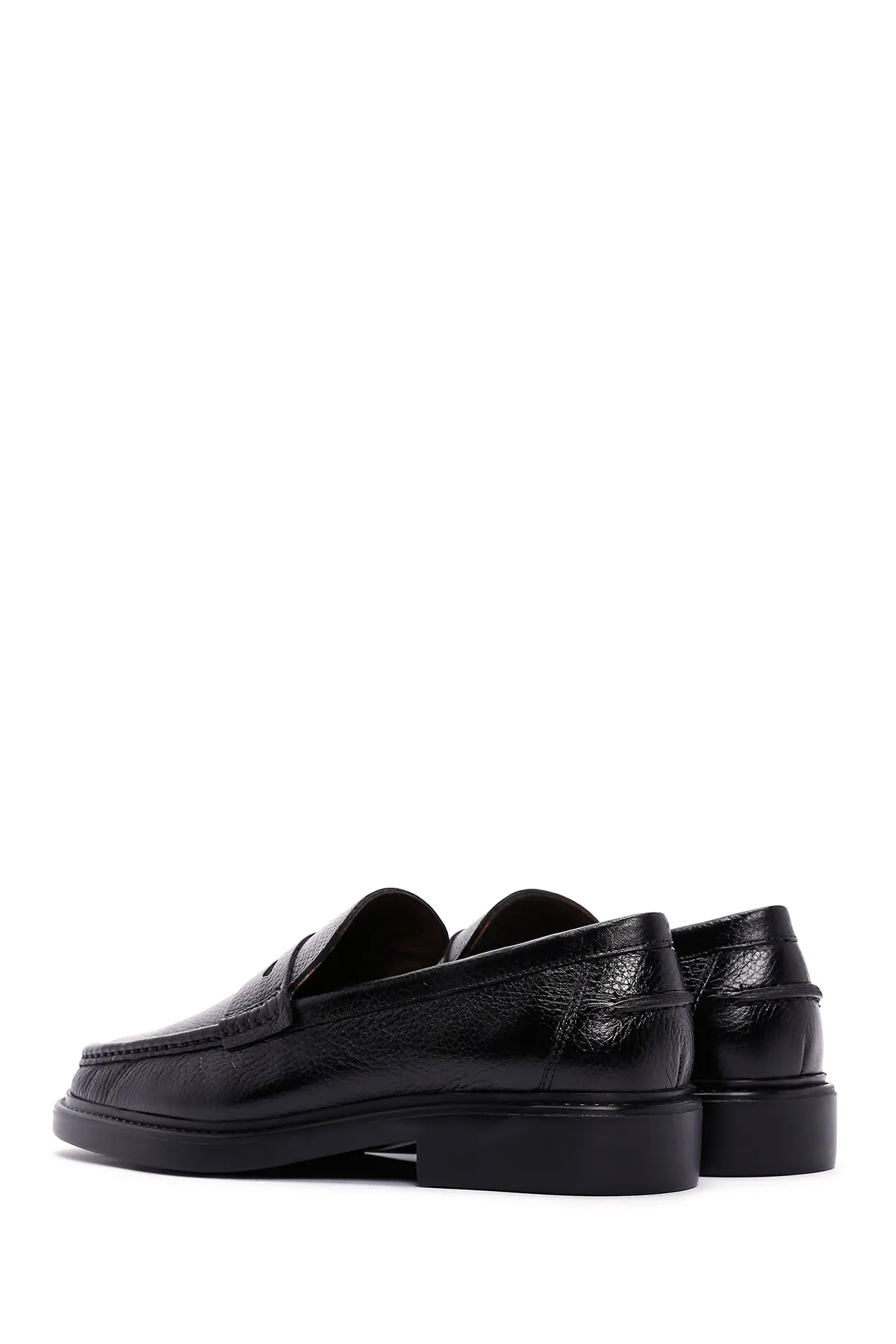 Erkek Siyah Deri Casual Loafer