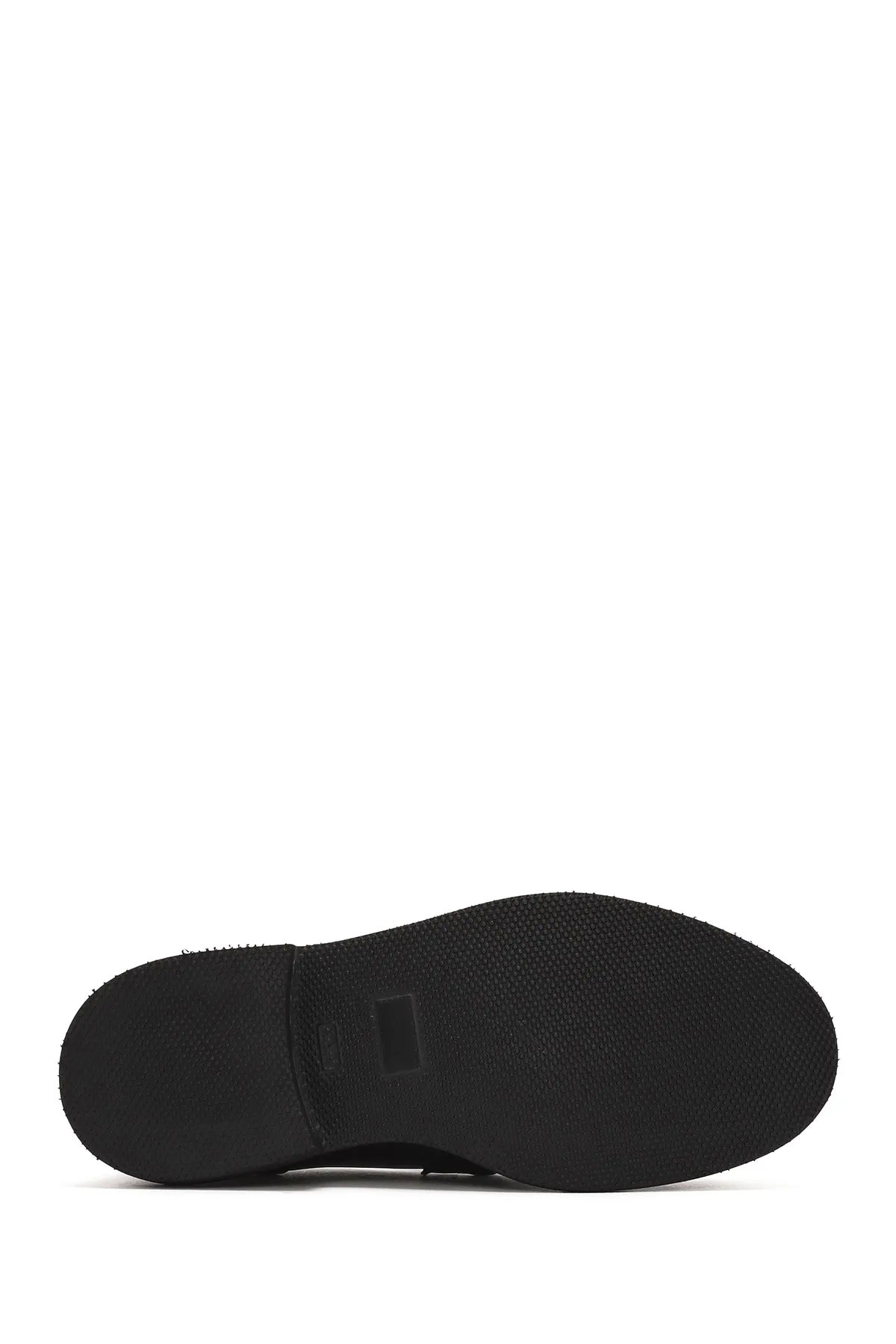 Erkek Siyah Tokalı Deri Casual Loafer