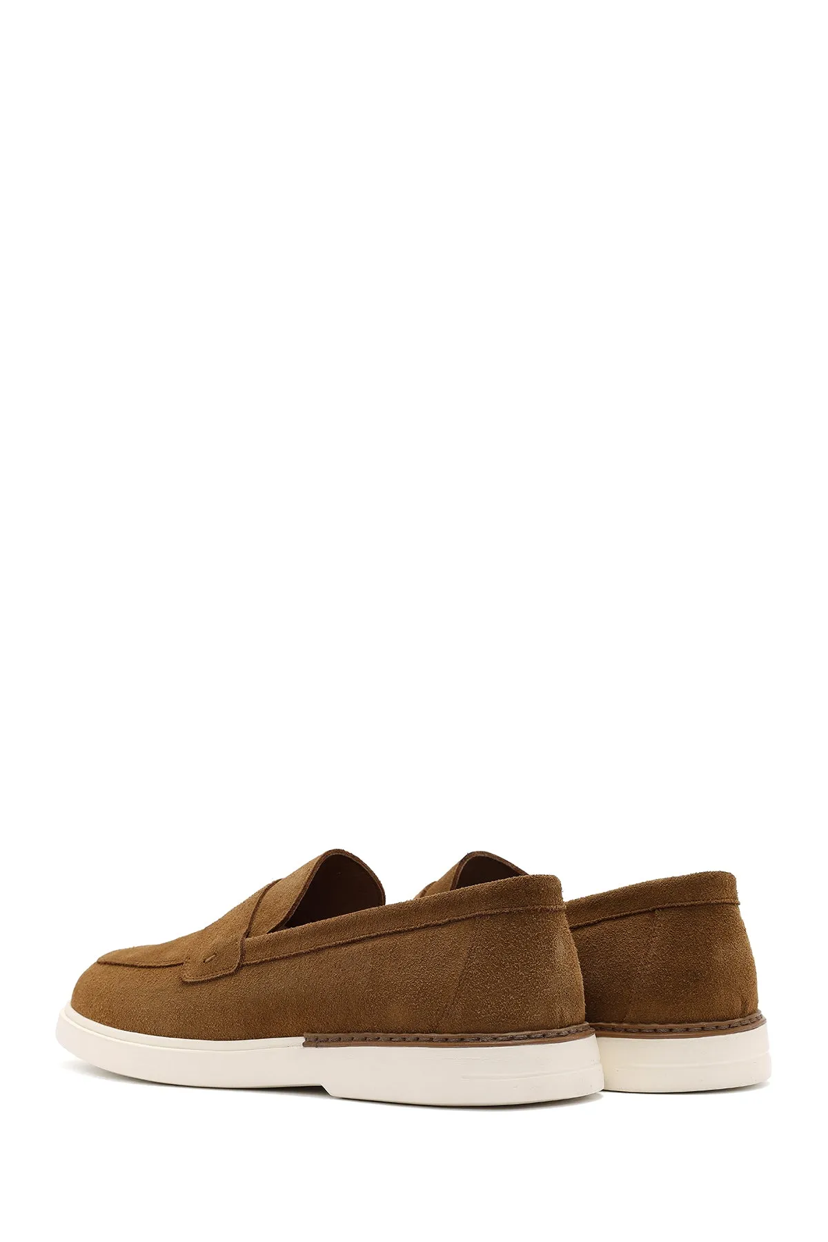 Erkek Taba Süet Deri Casual Loafer