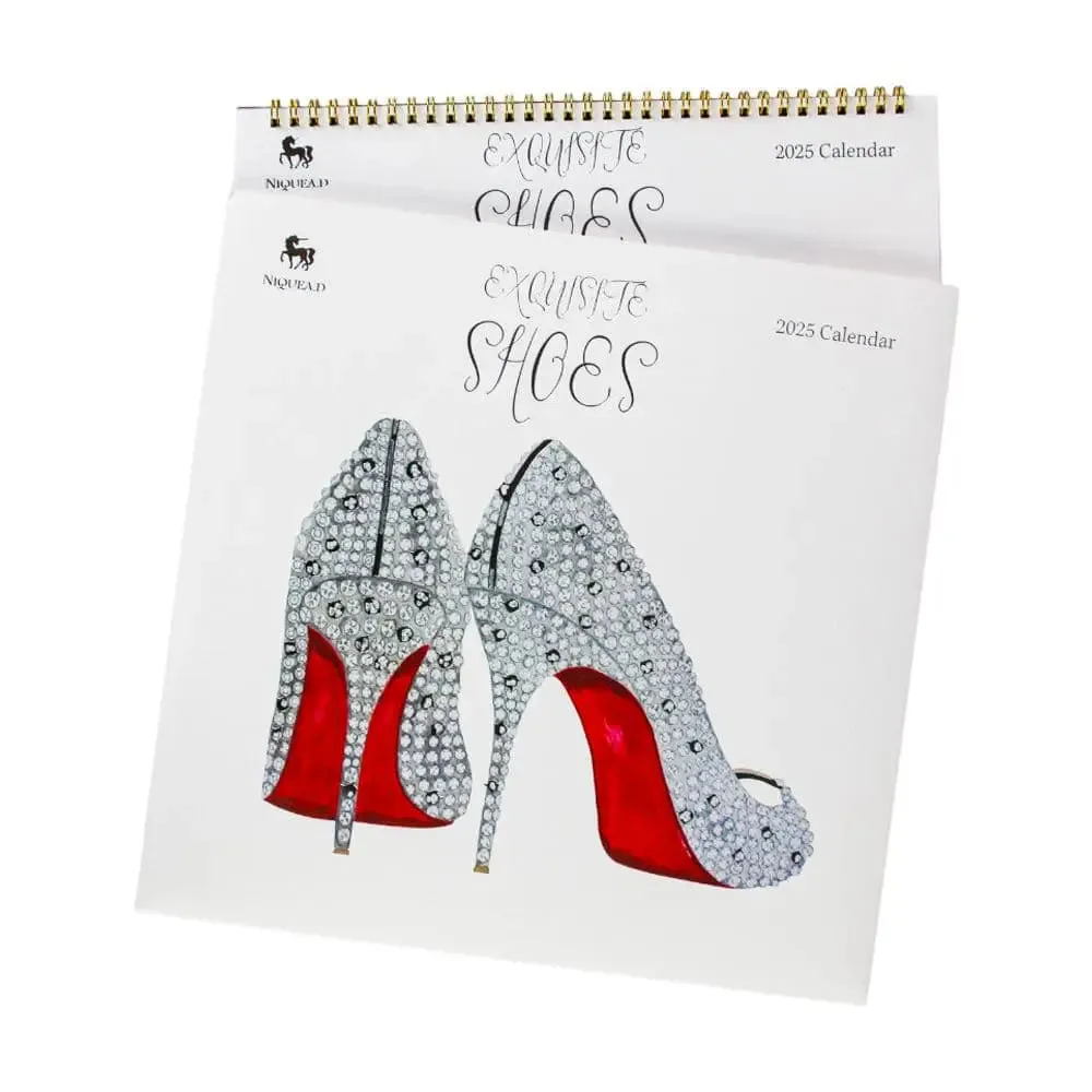 Exquisite Shoes 2025 Wall Calendar
