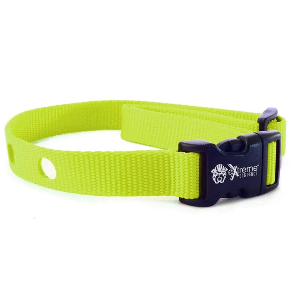 eXtreme Dog Fence Collar Strap for in ground fence receivers - Lime