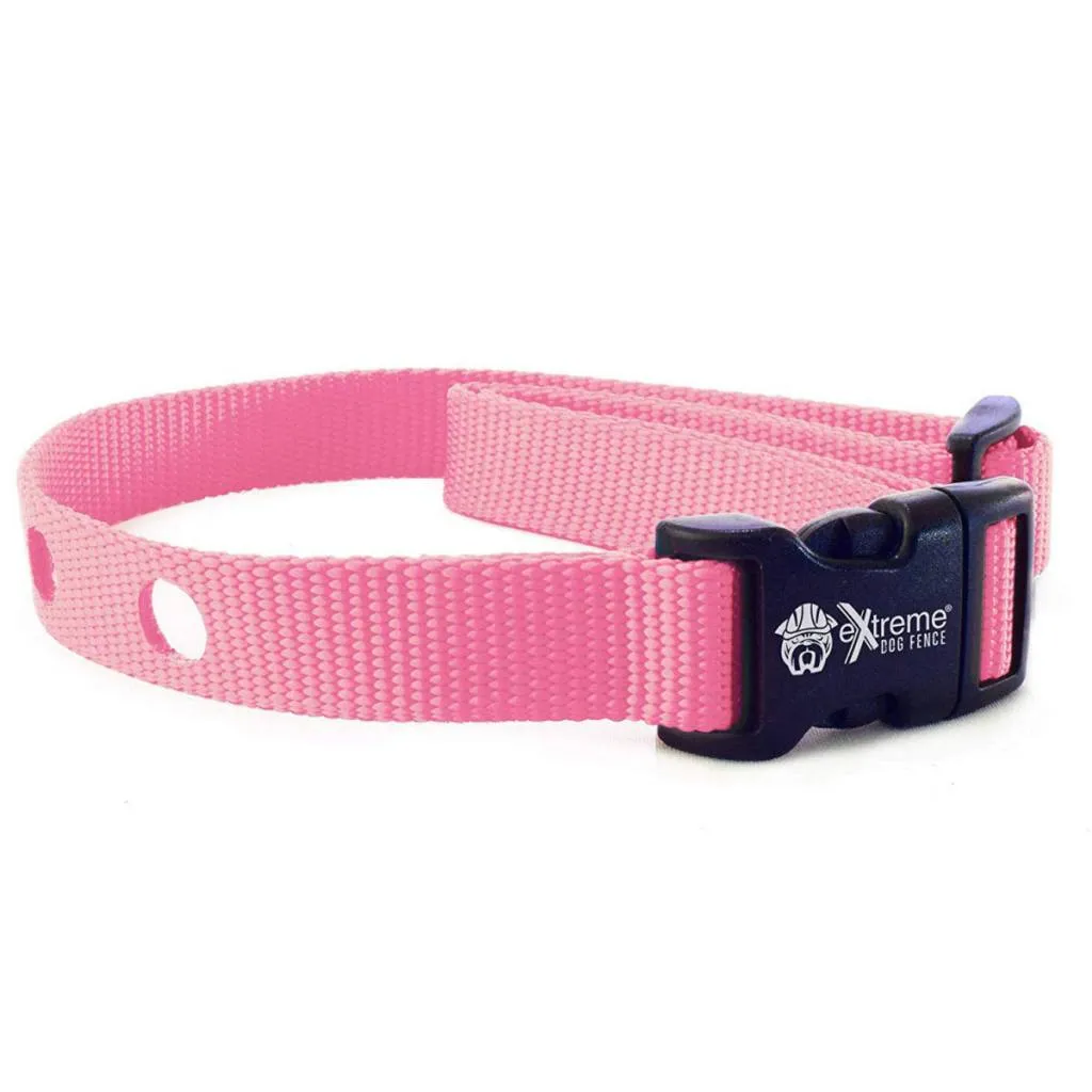 eXtreme Dog Fence Collar Strap for in ground fence receivers - Pink