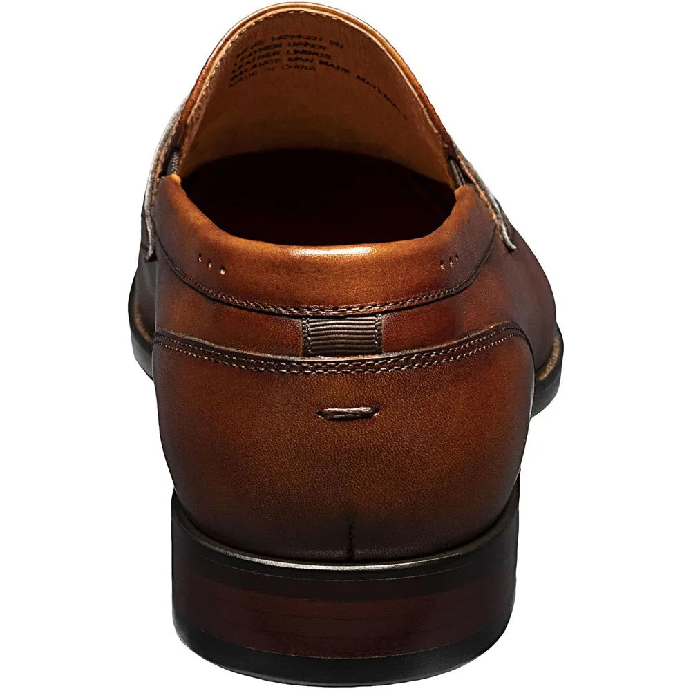 Florsheim Sorrento Cognac Moc Toe Penny Loafer Men's Dress Shoes