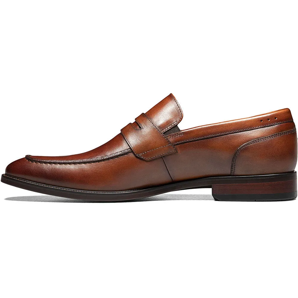 Florsheim Sorrento Cognac Moc Toe Penny Loafer Men's Dress Shoes