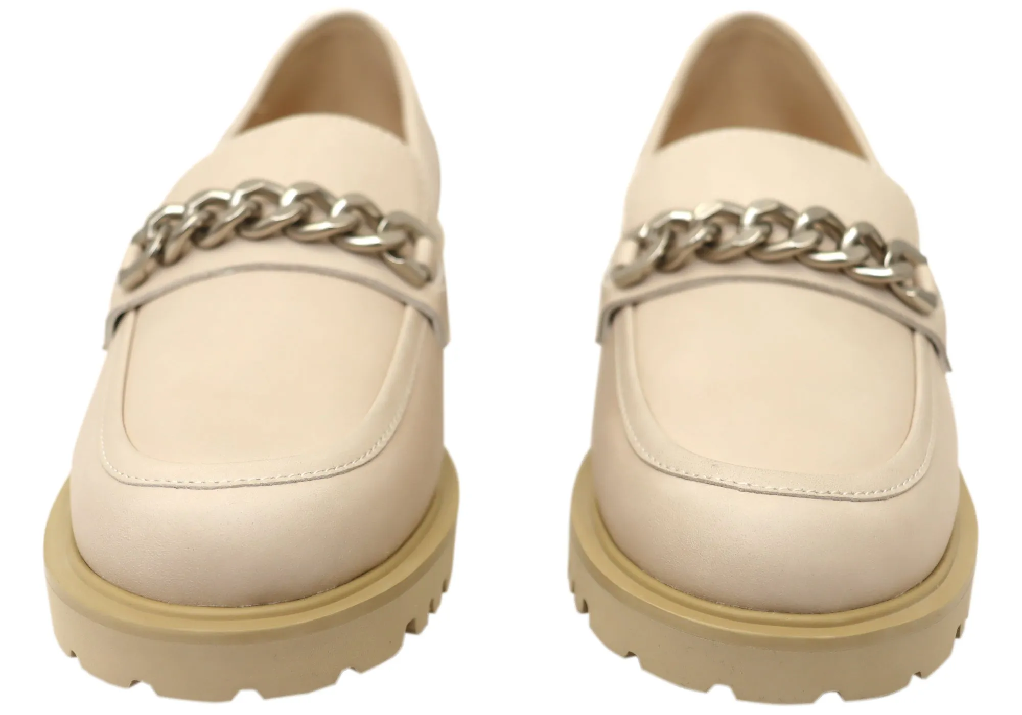 Florsheim Womens Comfortable Candice Leather Moc Toe Loafers Shoes