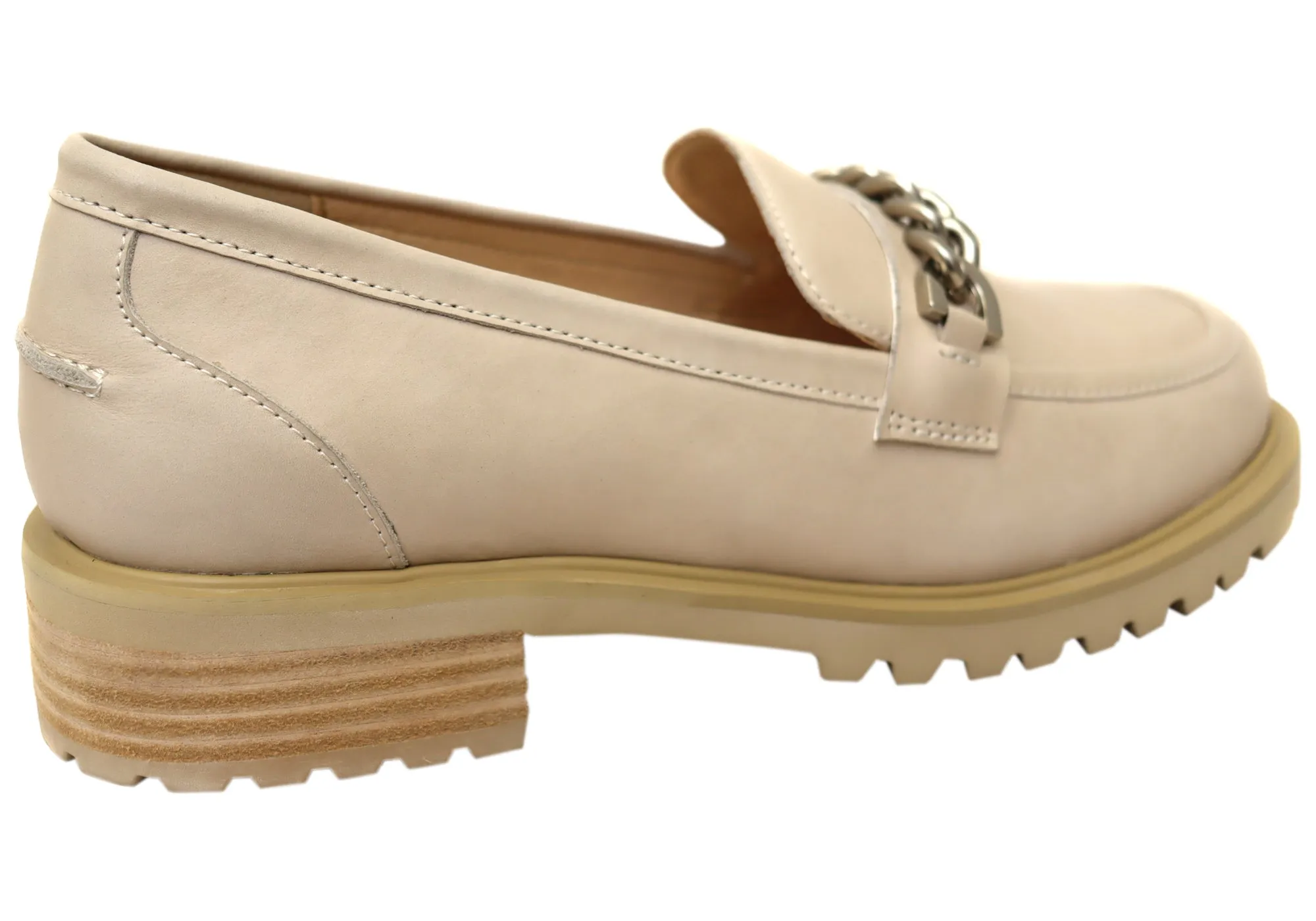 Florsheim Womens Comfortable Candice Leather Moc Toe Loafers Shoes
