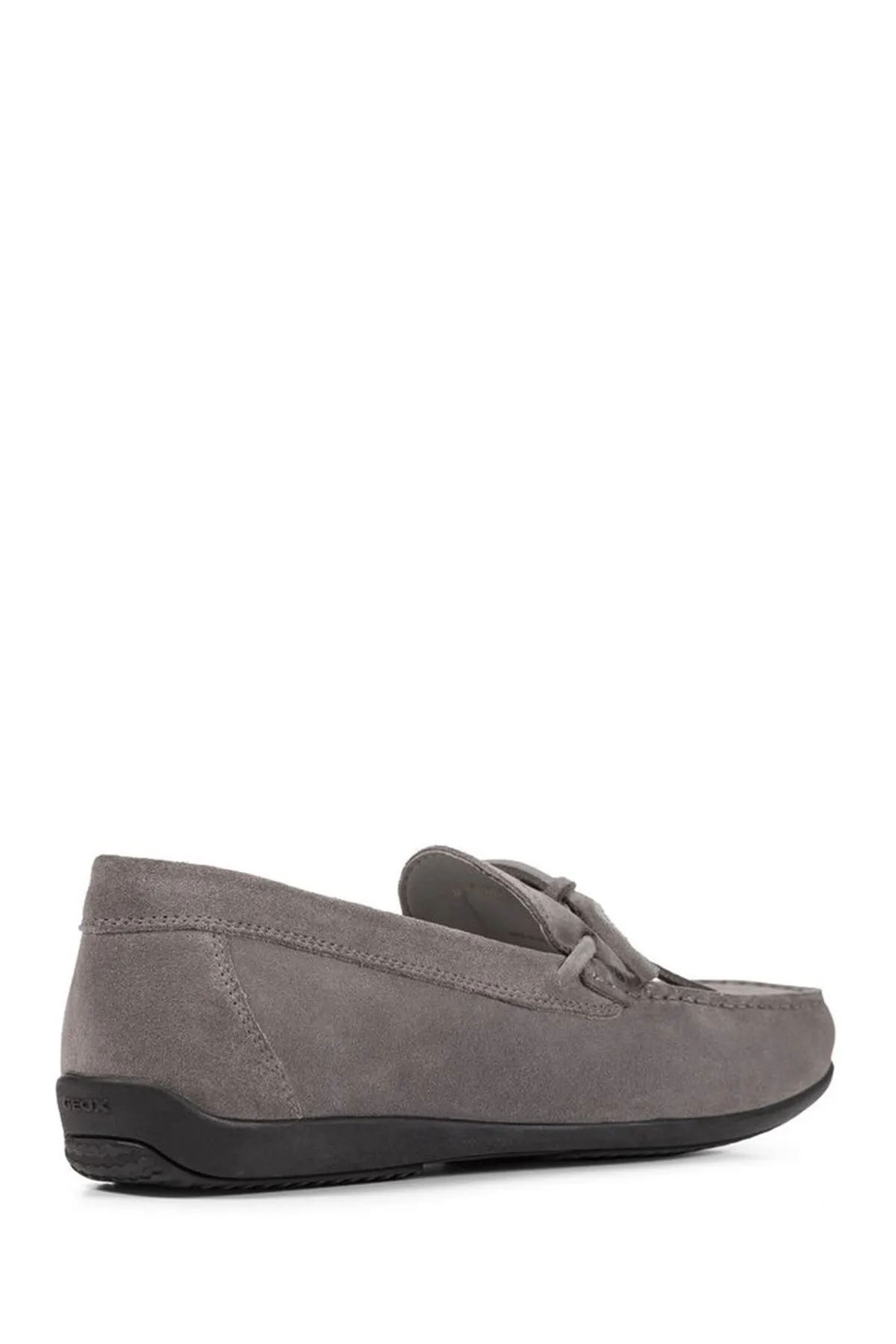 Geox Erkek Gri U Ascanio Süet Deri Casual Loafer