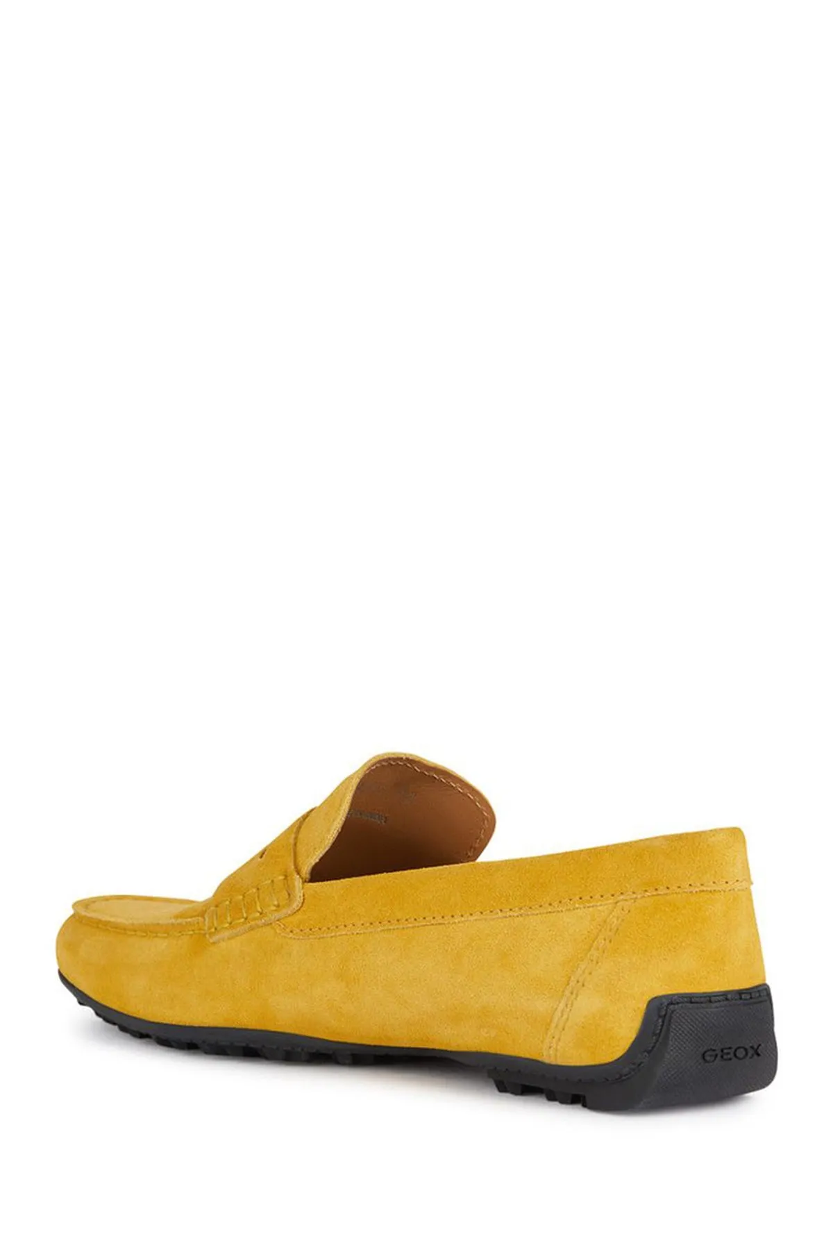 Geox Erkek Sarı Kosmopolis   Grip Süet Deri Casual Loafer