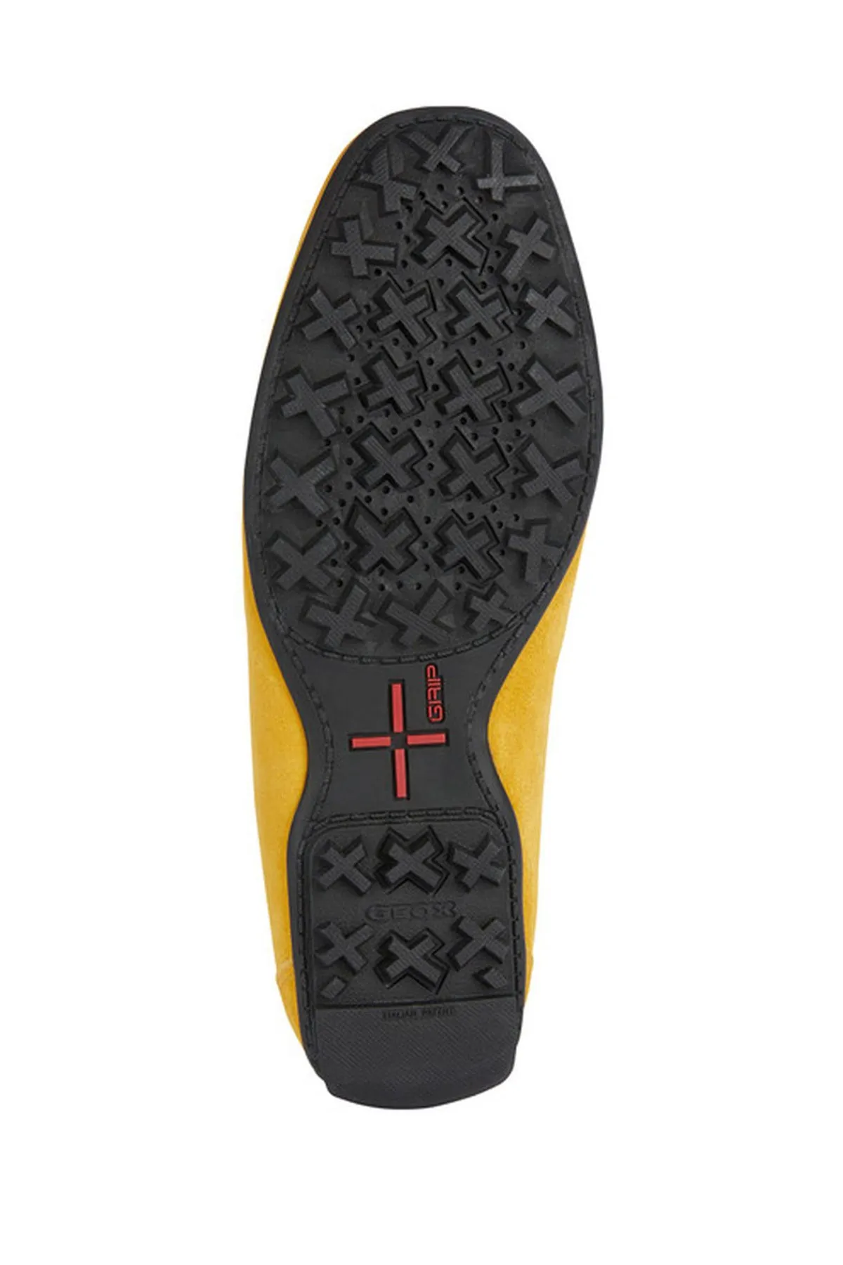 Geox Erkek Sarı Kosmopolis   Grip Süet Deri Casual Loafer